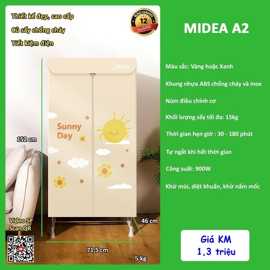 Tủ sấy quần áo Midea A2 - Màu vàng
