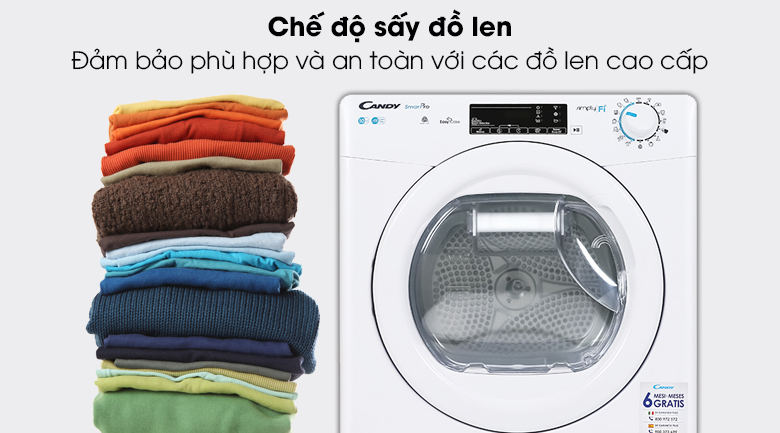 Công nghệ và tính năng hữu ích trên máy sấy quần áo 