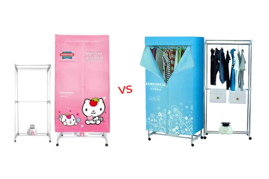 Nên chọn mua tủ sấy quần áo Samsung hay Sunhouse?